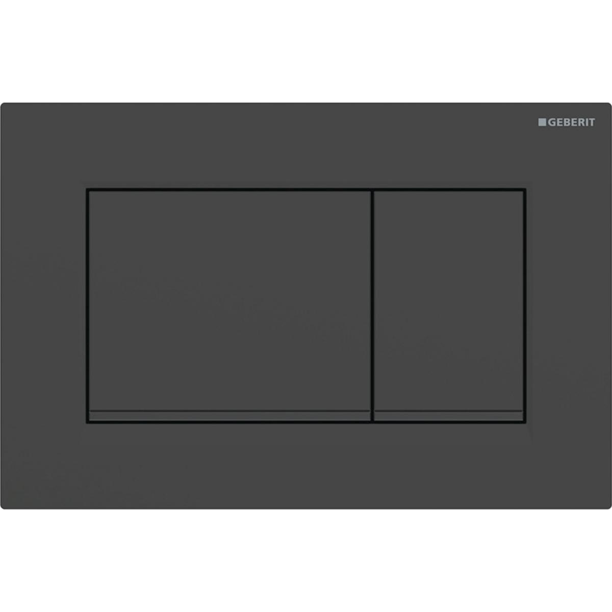 Huuhtelupainike Geberit Sigma 20 Round - HUUHTELUPAINIKE SIGMA20 2-H SQUARE MATTAMUSTA/MUSTA
