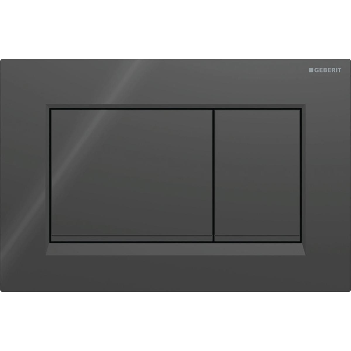 Huuhtelupainike Geberit Sigma 20 Round - HUUHTELUPAINIKE SIGMA20 2-H SQUARE MUSTA/MATTAMUSTA