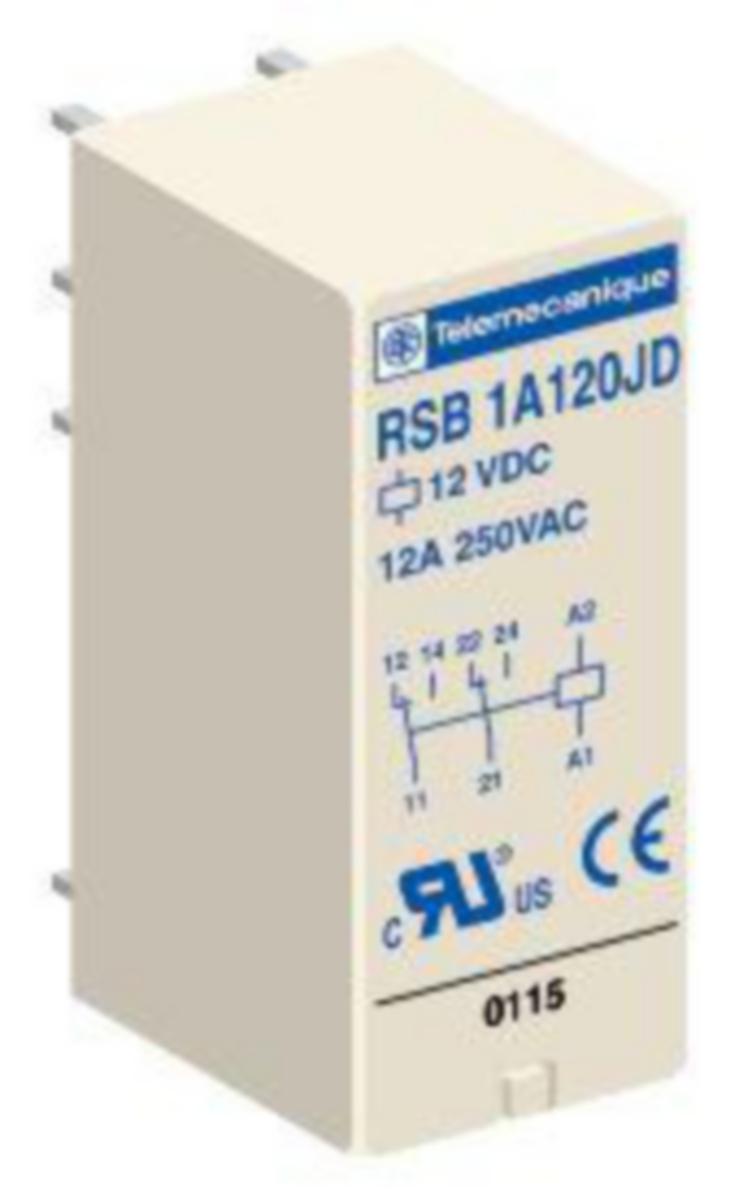 Pistokantarele Schneider Electric Zelio - PISTOKANTARELE ZELIO 120VAC 1C/O 12A