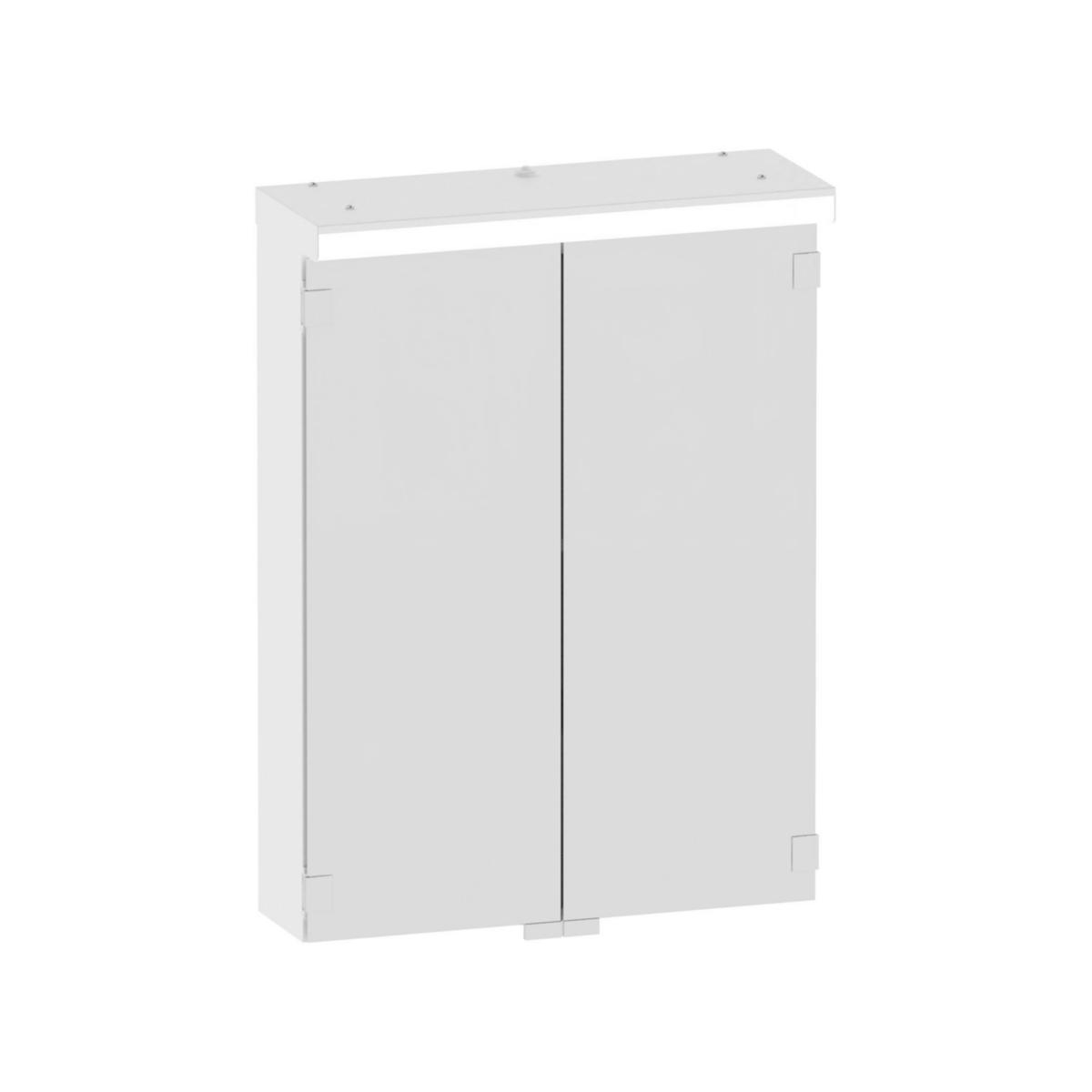 Peilikaappi Polaria Nora vikavirtasuojalla - PEILIKAAPPI LED VALAISIMELLA NORA 500 VVS