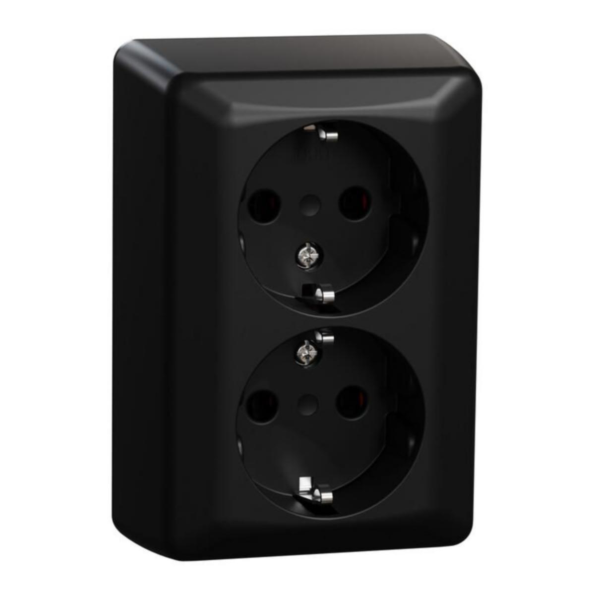 Pistorasia ELKO RS16 pinta-asennettava – Kuluttajapakkaus (DIY) - PISTORASIA ELKO RS16 2S/16A/250V/IP21 PPR MUS