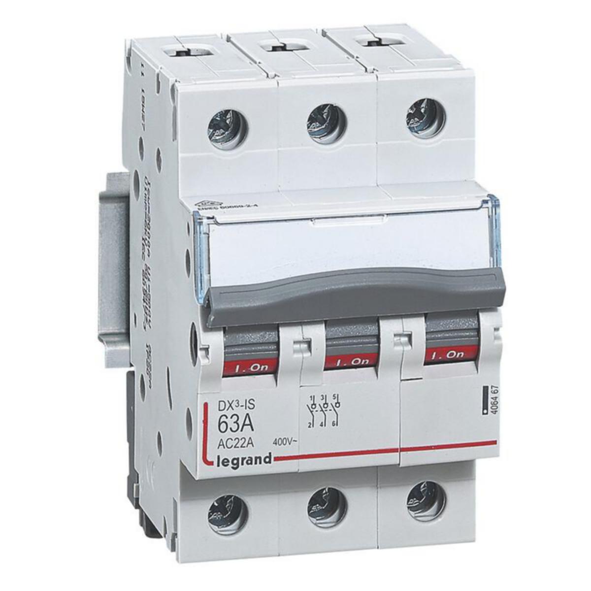 Pääkytkin Legrand Mod - PÄÄKYTKIN DX3 PÄÄKYTKIN 3-NAP. 63A