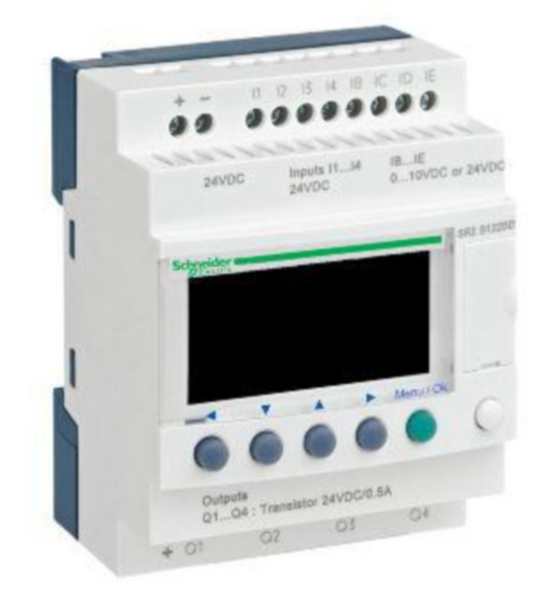 Ohjelmoitava rele Schneider Electric Zelio SR - OHJELMOITAVA RELE ZELIO SR 12 I-O ST 24 VDC