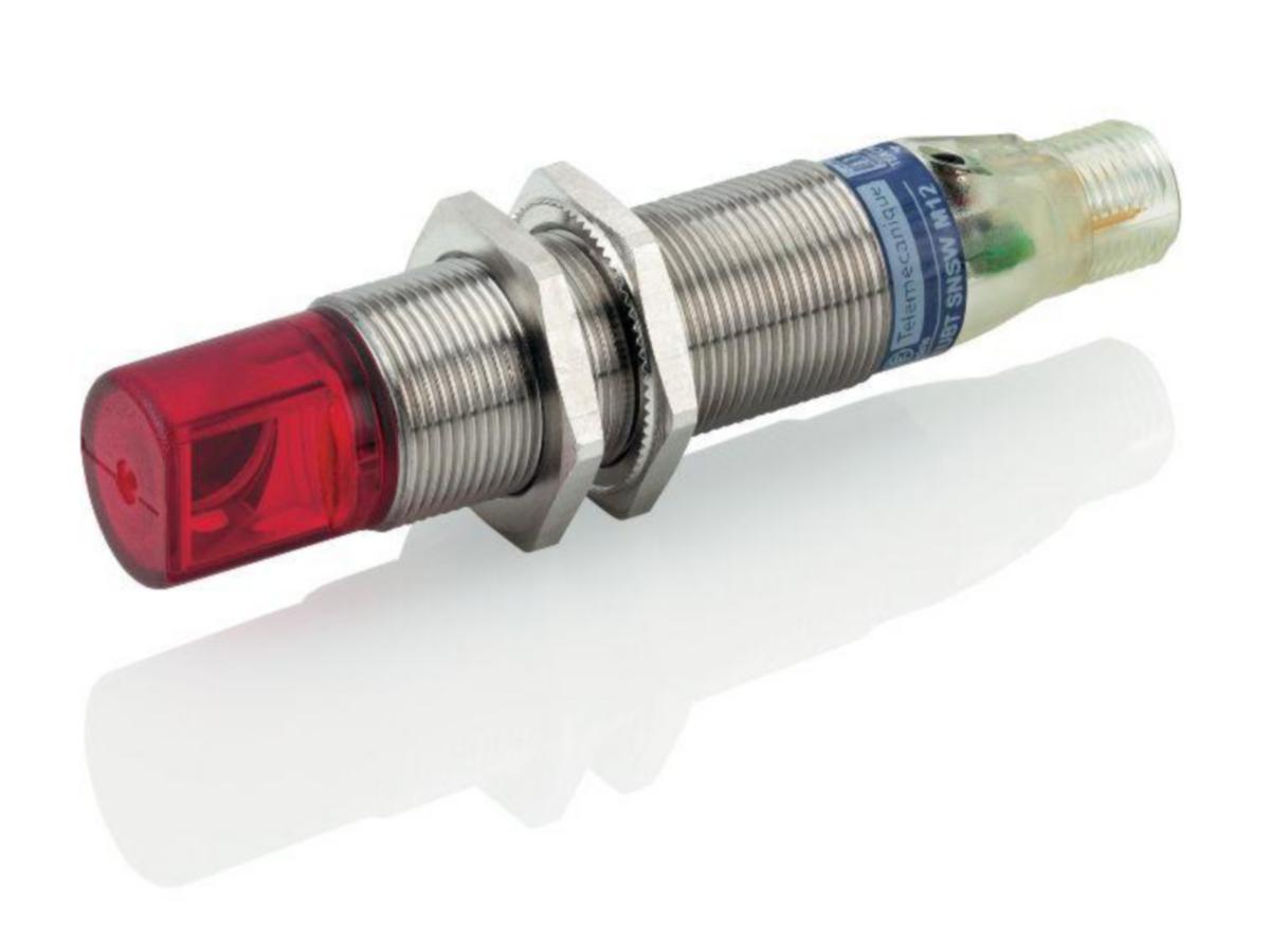 Optinen tunnistin Telemecanique OsiSense XUBT-sarjaM18 peili - OPTINEN TUNNISTIN M18 POLPEILI XUBTSPSWM12 90° 0.8M PNP M12
