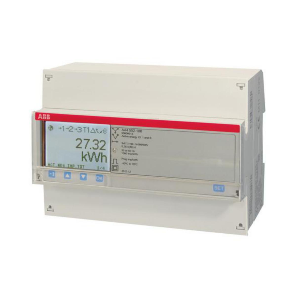 Energiamittari ABB EQ - ENERGIAMITTARI EQ 3-VAIHE, 6A 500VAC, 1-4 TARIFF
