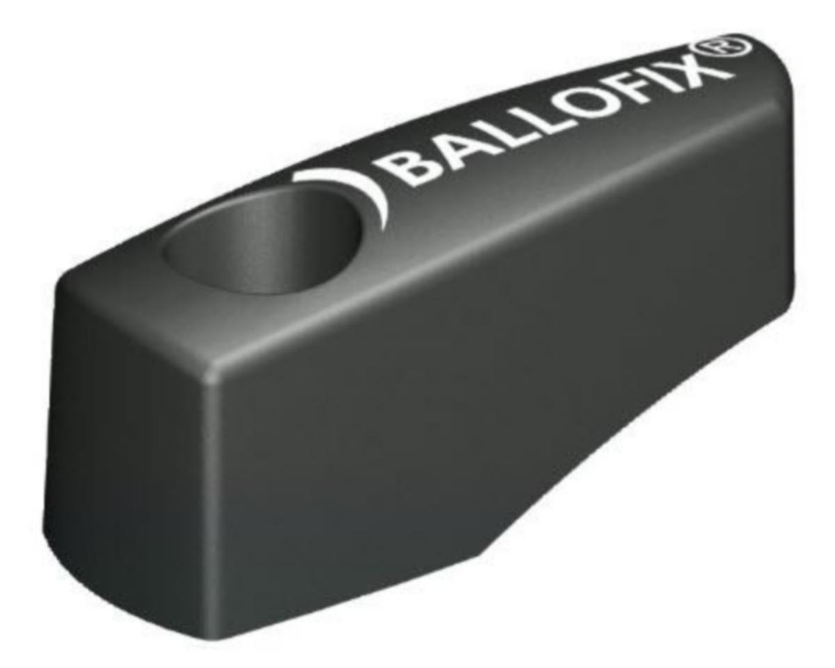 Kahva kuulasulkuventtiilille Ballofix - KUULASULKUVENTTIILIN KAHVA 1/4-1/2 MUSTA