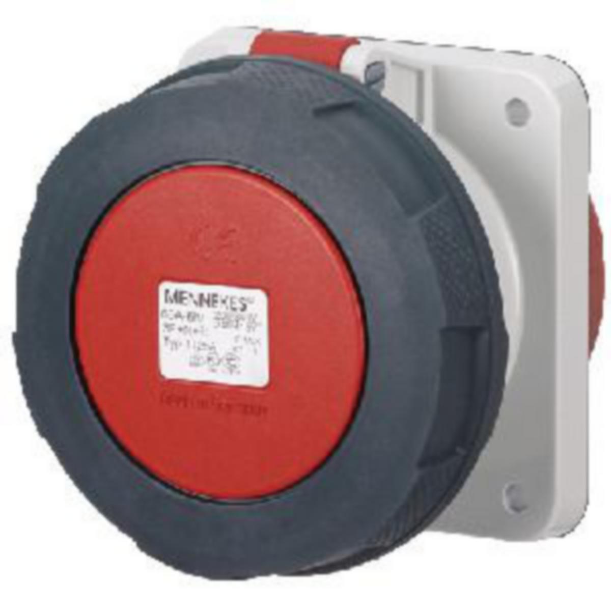 Kojepistorasia Mennekes SoftContact - KOJEPISTORASIA SOFTCONTACT 63A 5P 6H 400V IP67 SUORA