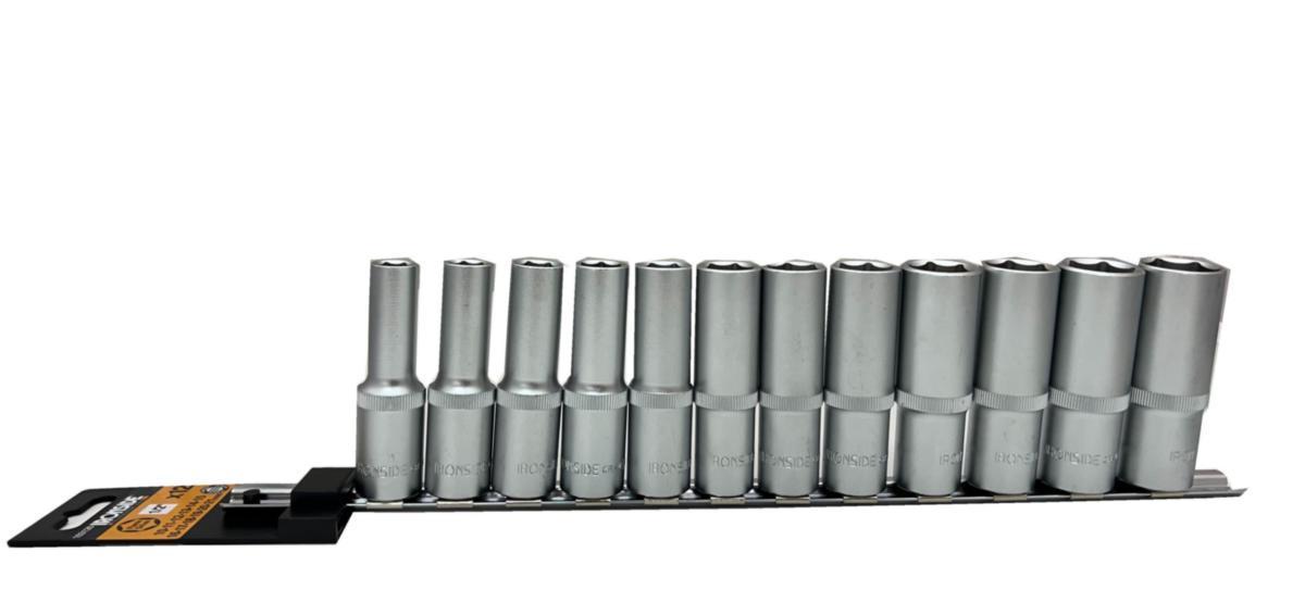 Hylsysarja Ironside 1/2" pitkät - HYLSYSARJA 1/2" 12 OS PITKÄ IRONSIDE 103126