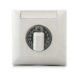 Mekaaninen ajastin Ensto Intro vaihtokoskettimella Pinta