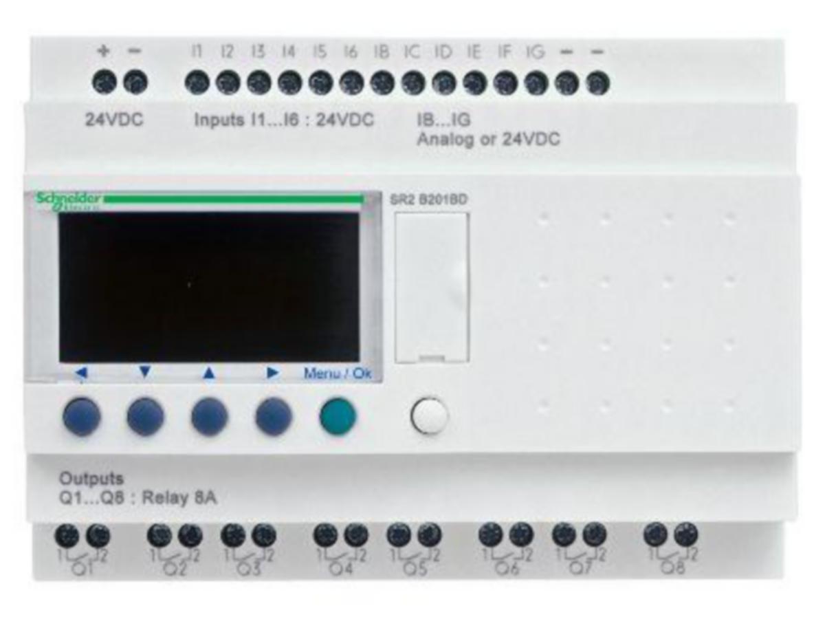 Ohjelmoitava rele Schneider Electric Zelio SR - OHJELMOITAVA RELE ZELIO SR 20 I-O 24 VAC