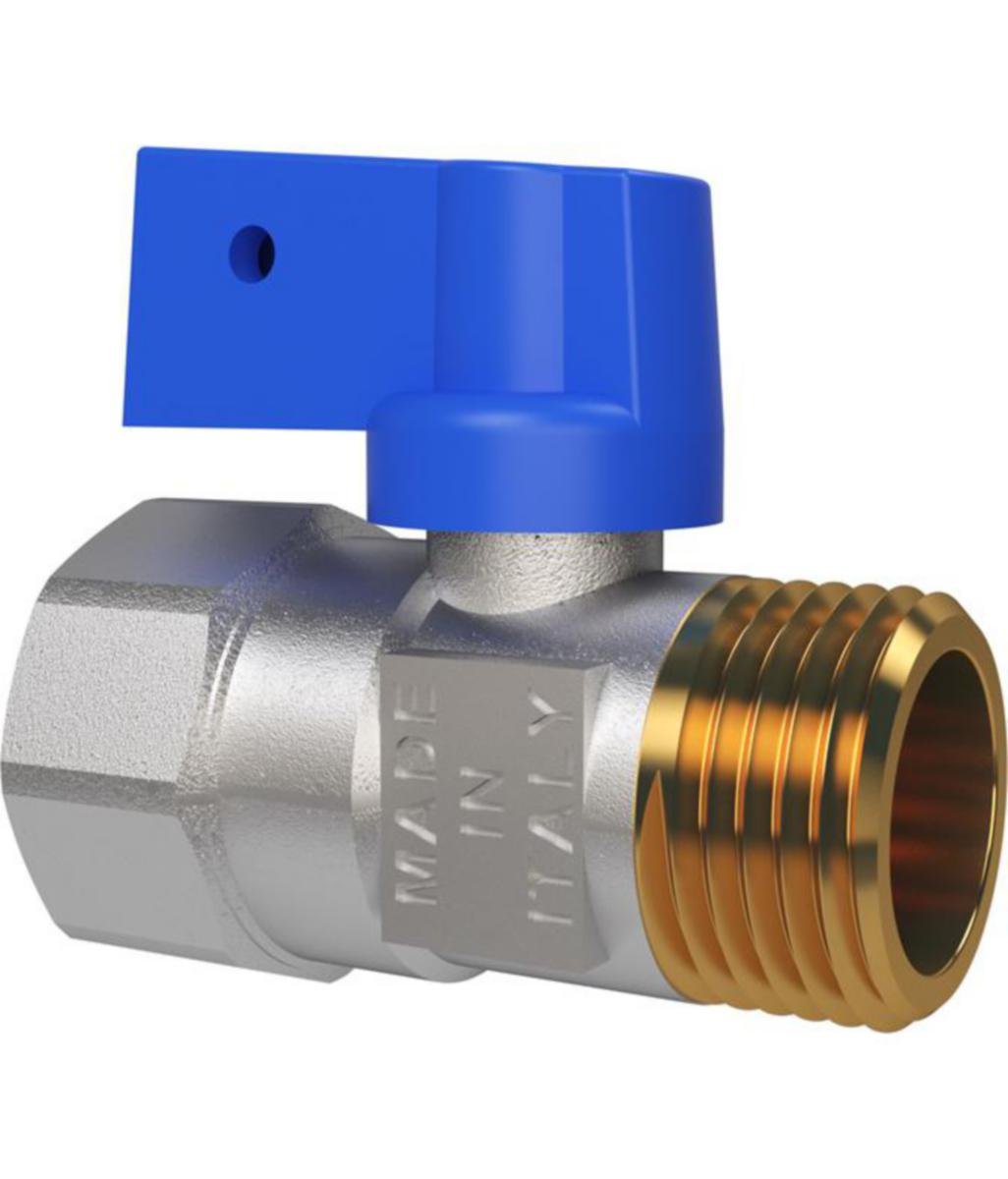 Palloventtiili LK 427 sininen/punainen, suora - PALLOVENTTIILI G15 SUK SININEN