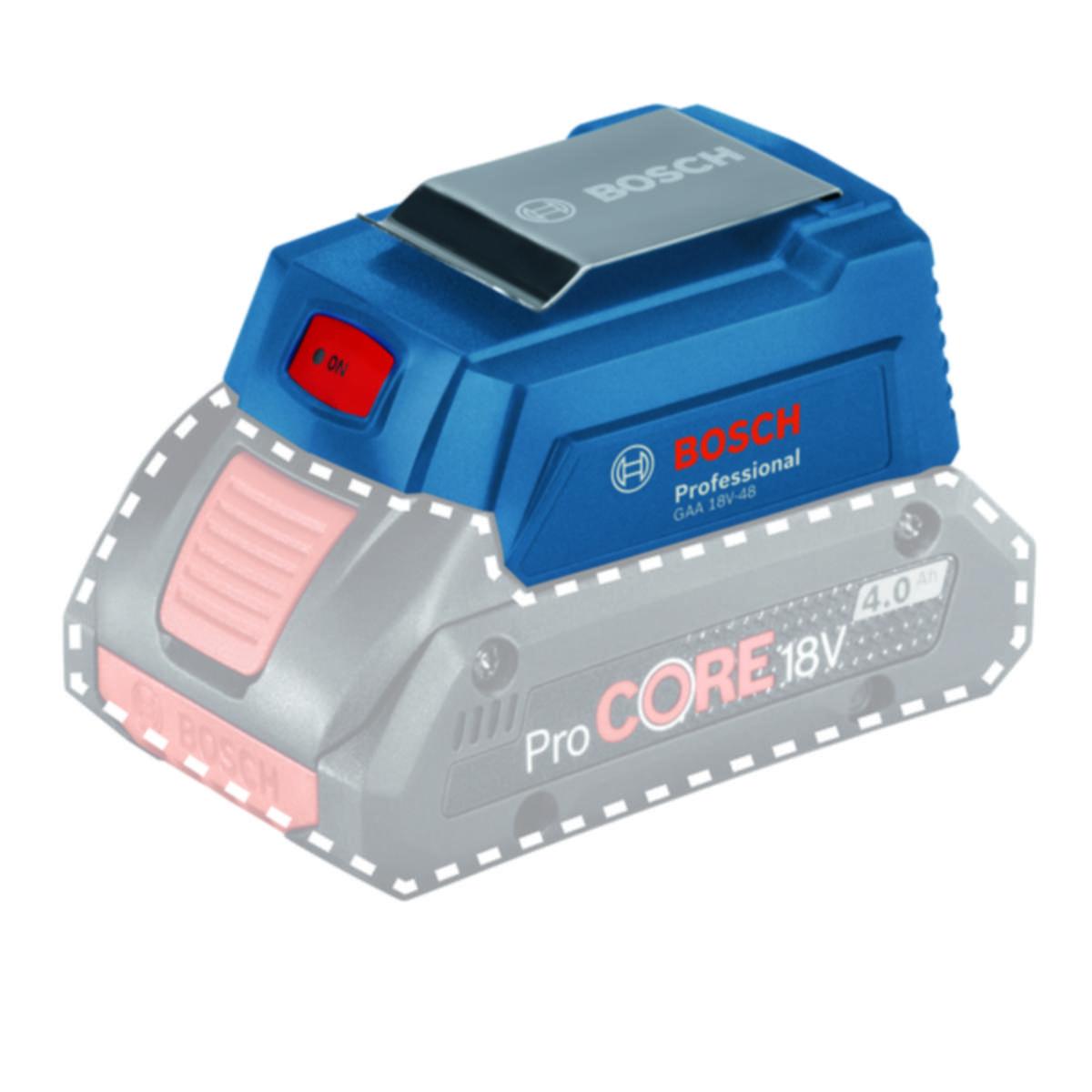 Adapteri Bosch GAA 18V-48 USB-A - AKKUADAPTERI BOSCH GAA 18V-48 USB-LAITTEILLE