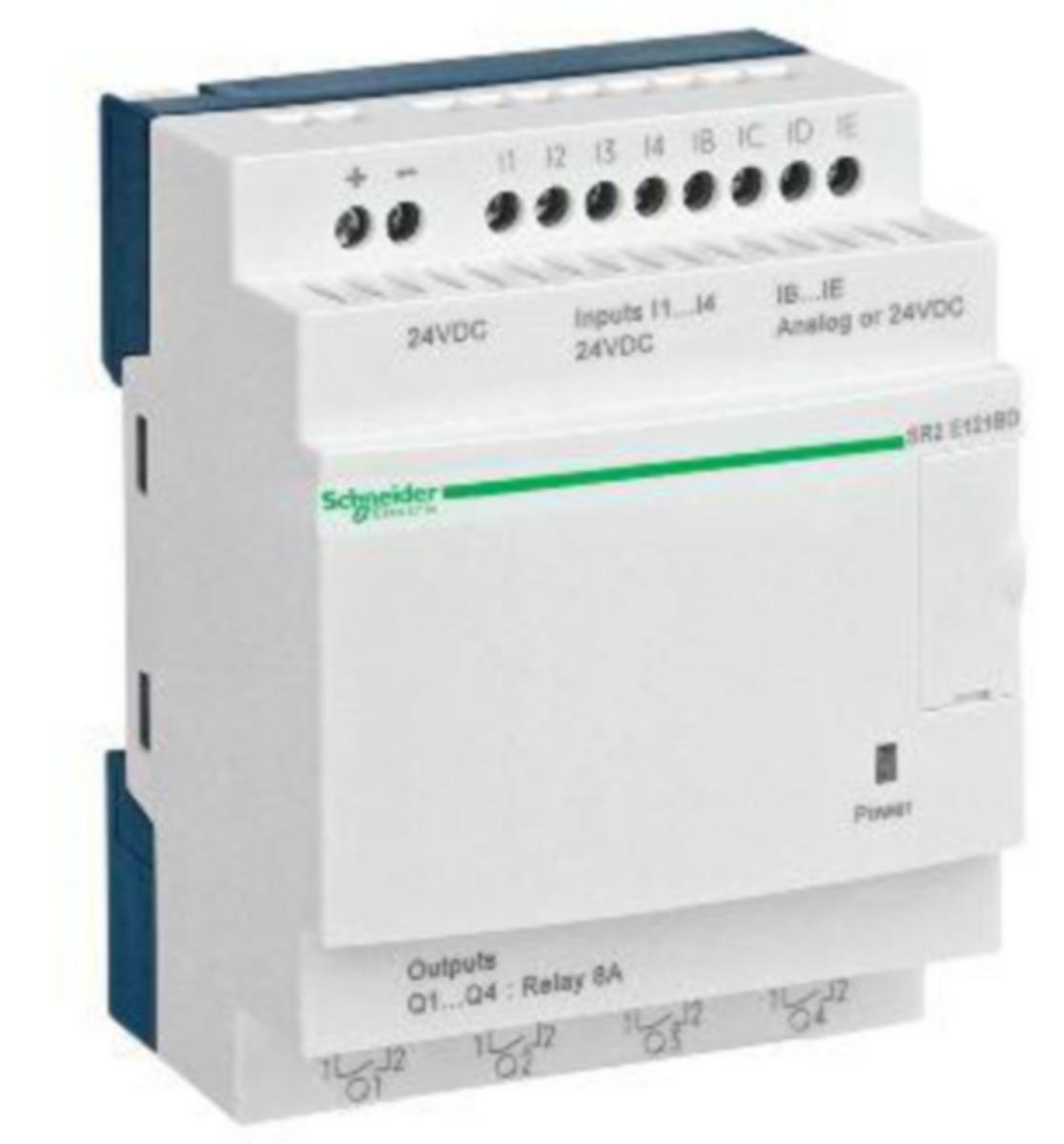 Ohjelmoitava rele Schneider Electric Zelio SR BL - OHJELMOITAVA RELE ZELIO SR BL 12 I-O 24 VDC