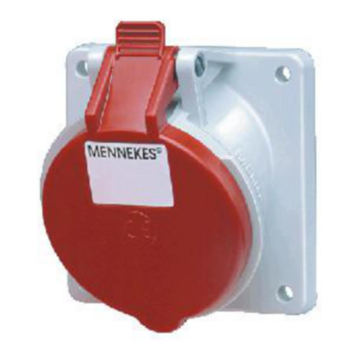 Voimapistorasia Mennekes laippa 85x85mm - VOIMAPISTORASIA MENNEKES 32A 5P 6H 400V IP44 VINO