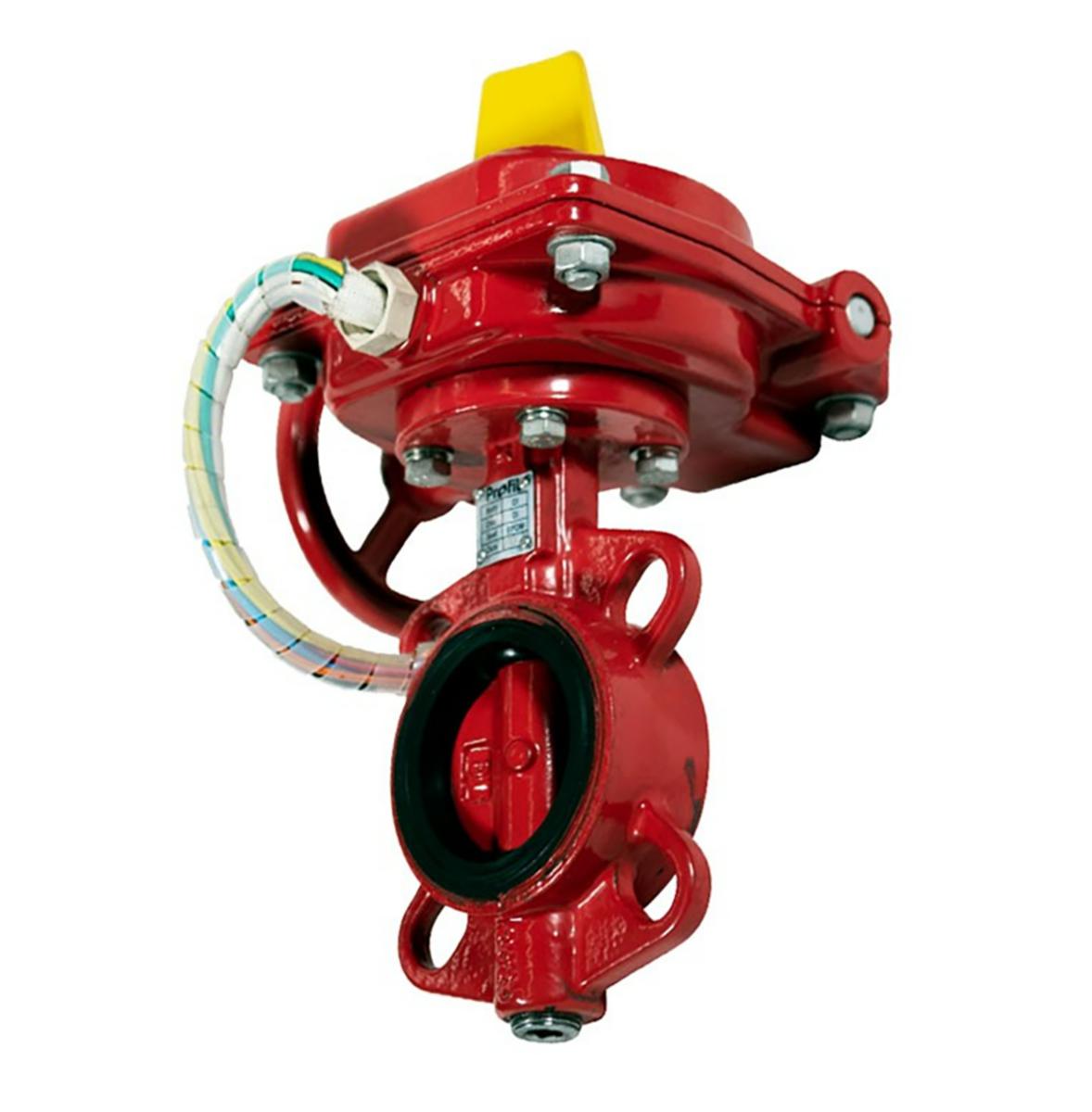 Sulkuventtiili (laippojen väliin) - PROFIT SULKUVENTTIILI LAIPPA DN100 MIKROKYTKIN