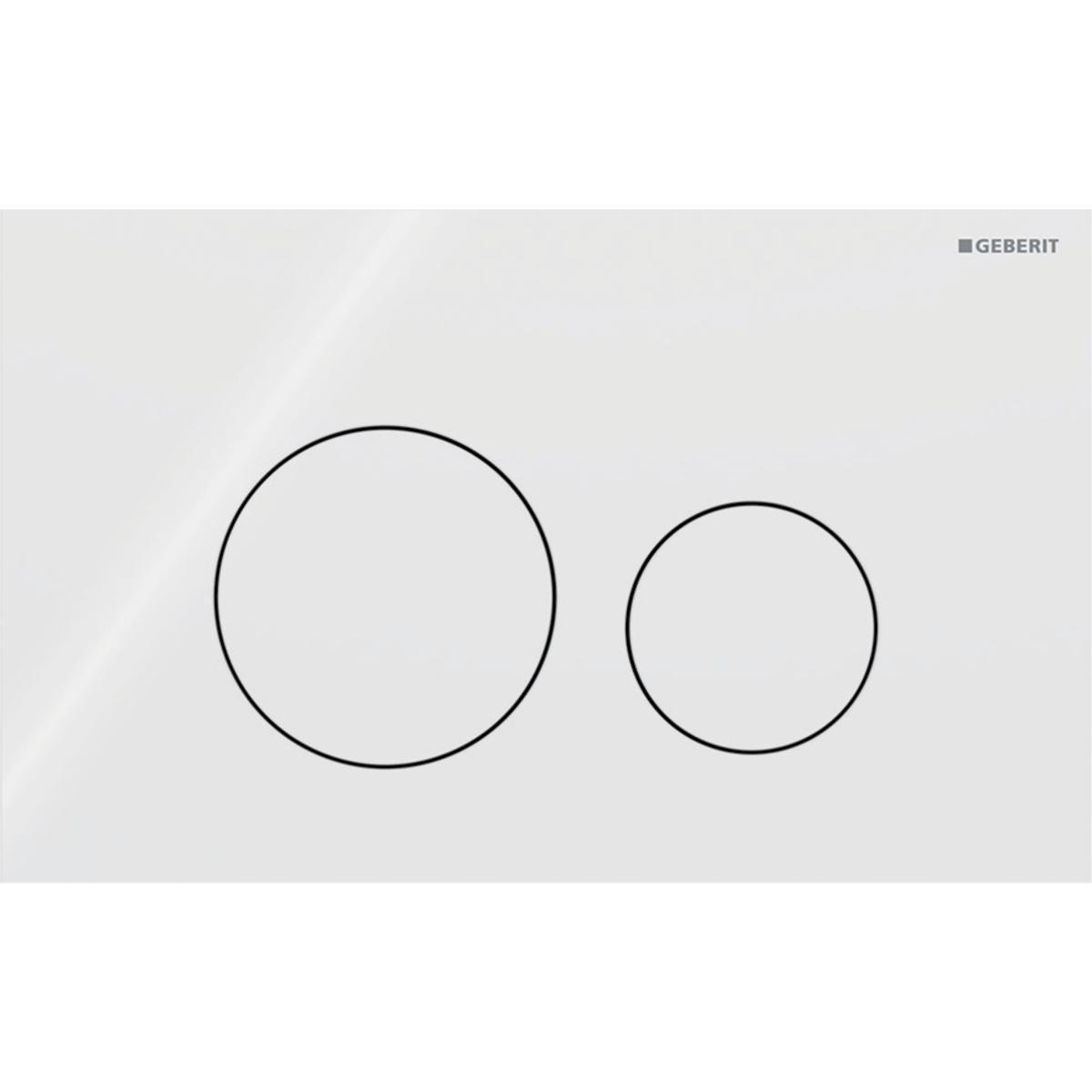 Huuhtelupainike Geberit Sigma 40 Round - HUUHTELUPAINIKE SIGMA40 DUOFIX 2-H VALKOINEN