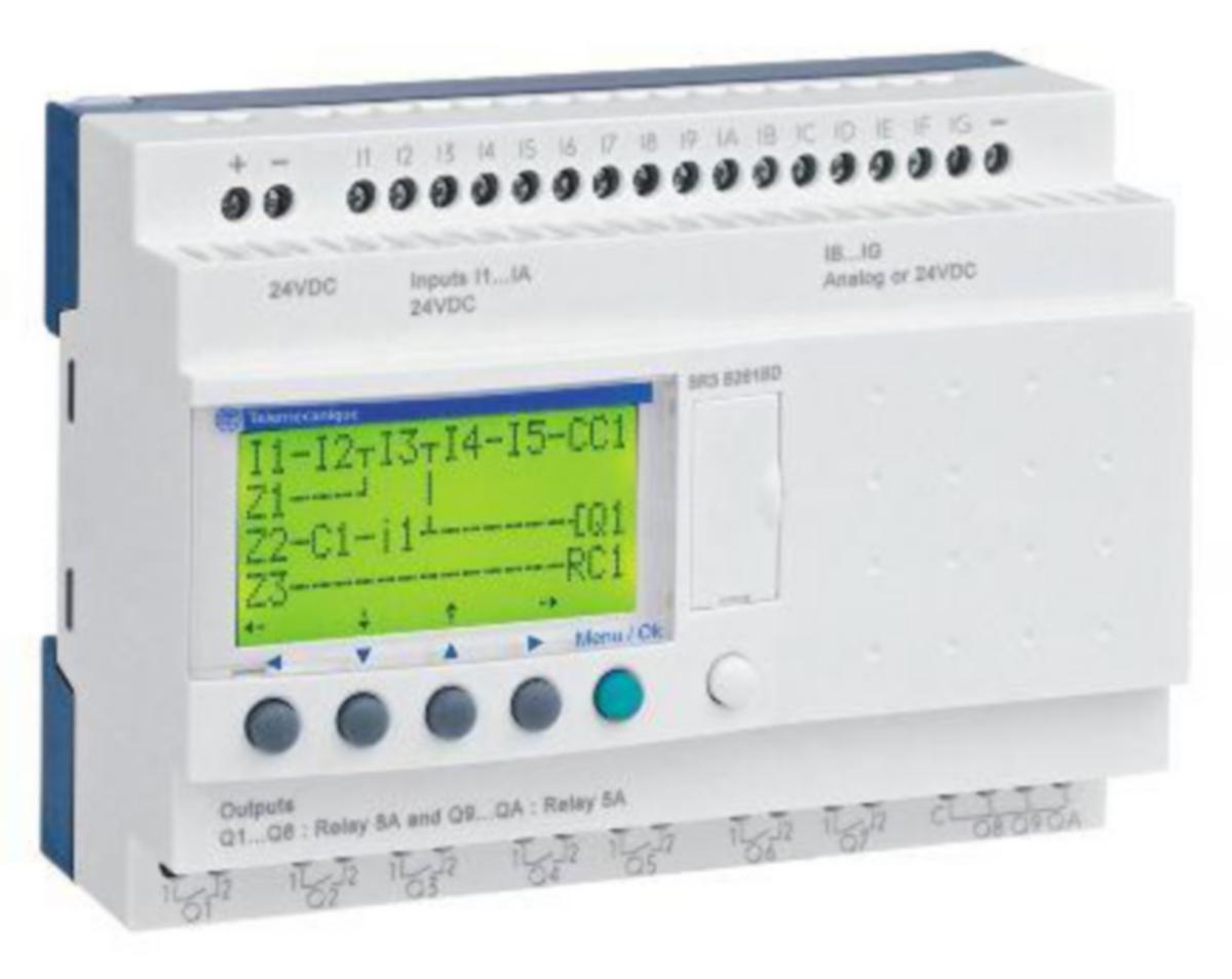 Ohjelmoitava rele Schneider Electric Zelio SR - OHJELMOITAVA RELE ZELIO SR 26 I-O 24 VDC