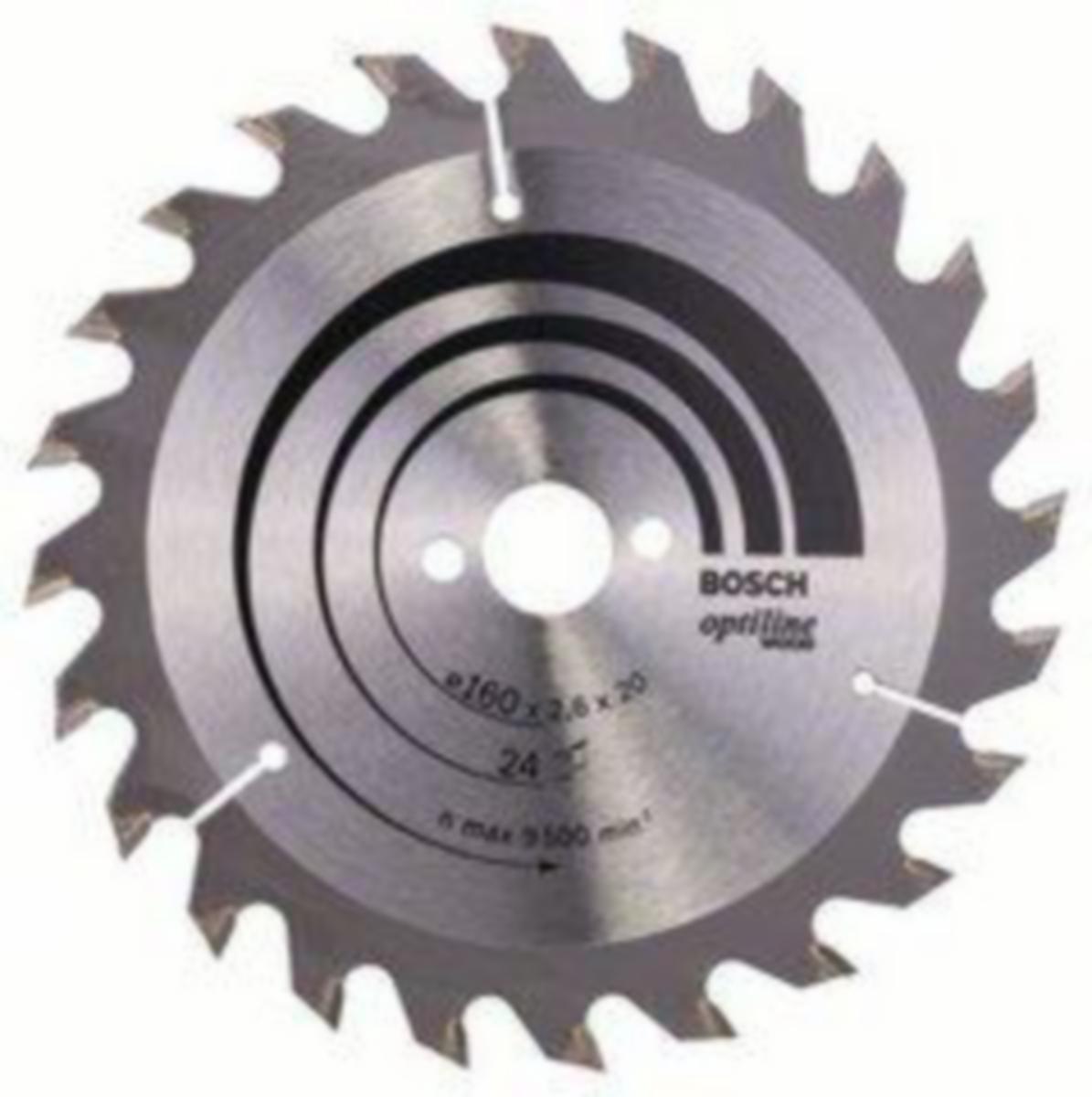 Pyörösahanterä Bosch Optiline Wood - PYÖRÖSAHANTERÄ 216X30MM 24H BOSCH OPTILINE WOOD KOVAMET.