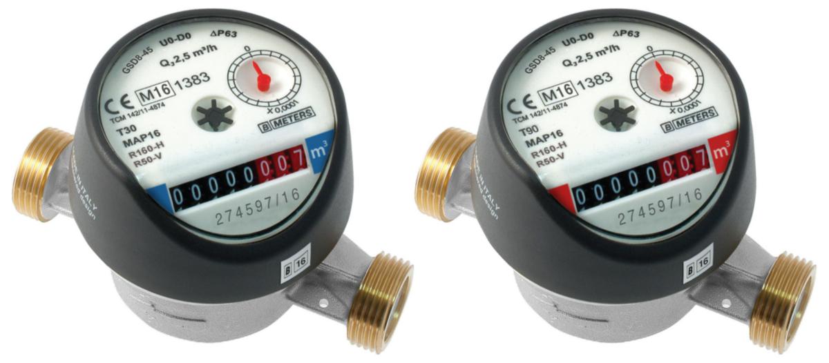Alta luettava huoneistokohtainen vesimittari B-Meters KOKA - VESIMITTARI KYLMÄ VESI B-METERS GSD45 DN15/110 Q3 2,5