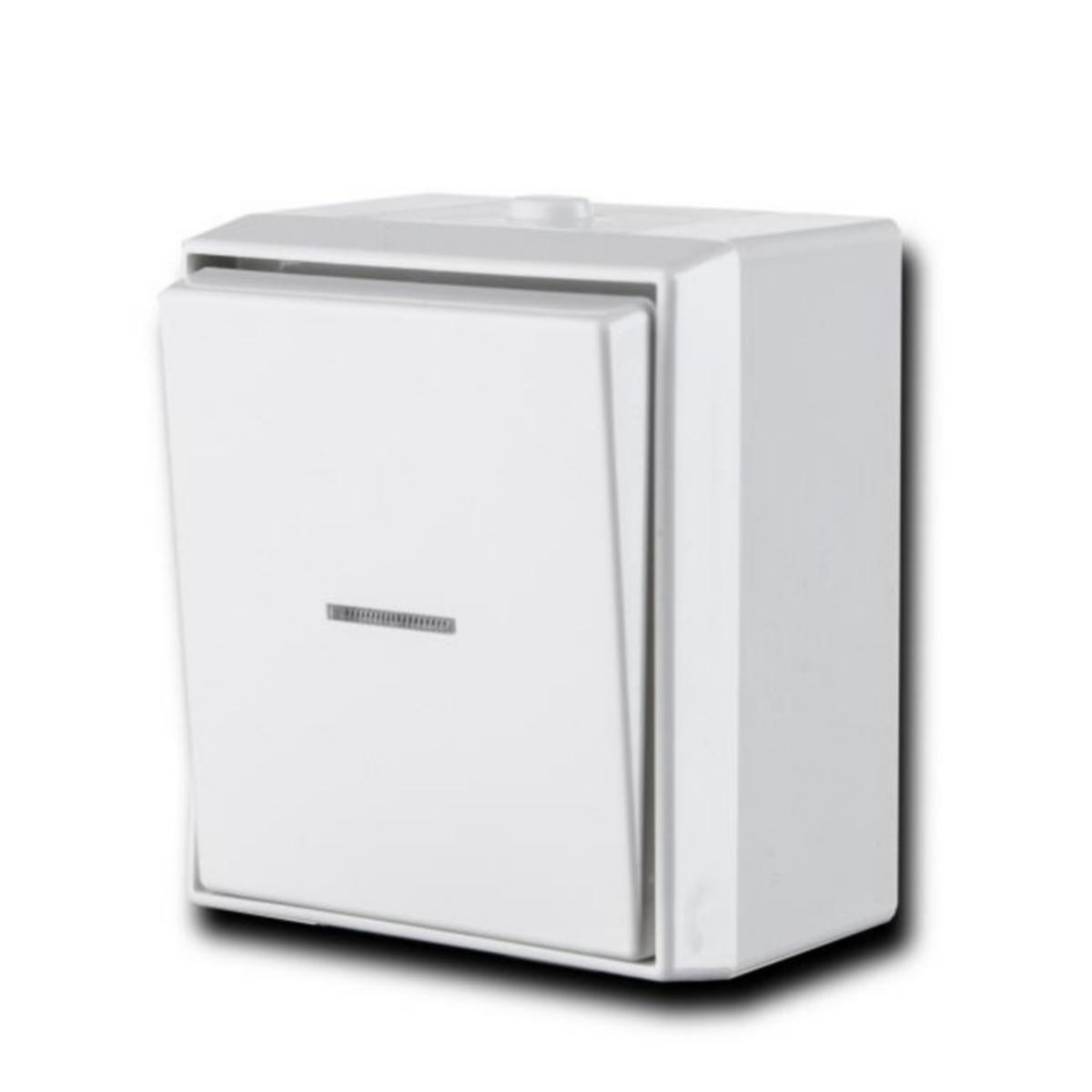 Kytkin Ensto Intro 5, 6 Pinta IP44 - KYTKIN ENSTO INTRO 6/10A/250V/IP44 PPJ LI VAL