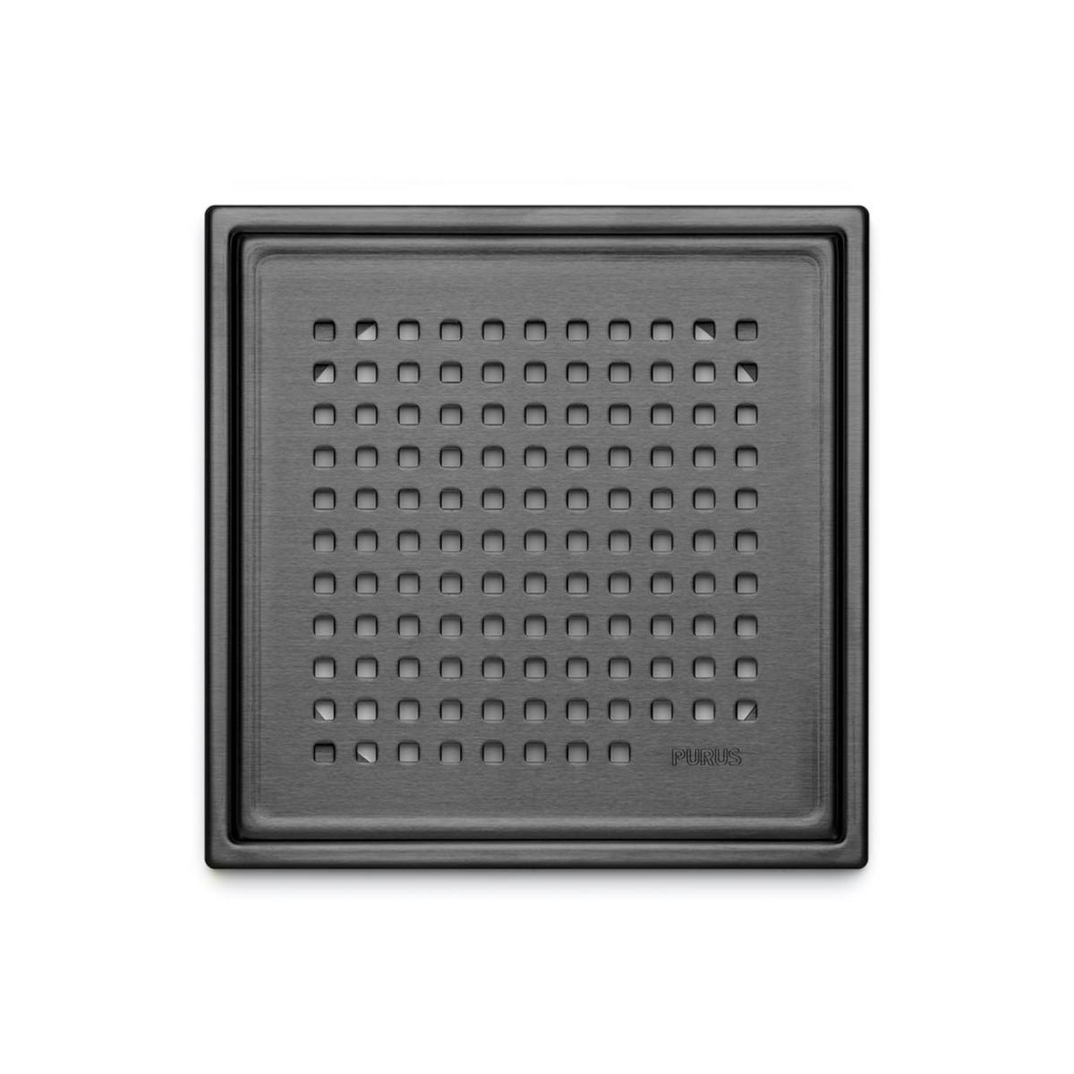 Lattiakaivon neliökansi Purus Chess - LATTIAKAIVON NELIÖKANSI PURUS CHESS MATTAMUSTA 197X197