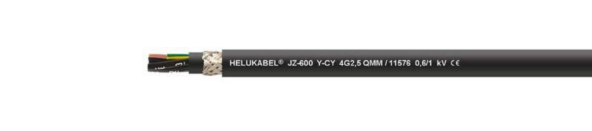 Ohjauskaapeli Helukabel JZ-600-Y-CY - OHJAUSKAAPELI HELUKABEL JZ-600-Y-CY 5G2,5 11577