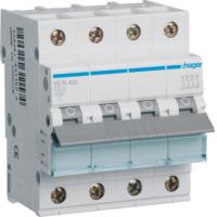 Johdonsuojakatkaisija Hager MCN C-käyrä 4-napainen