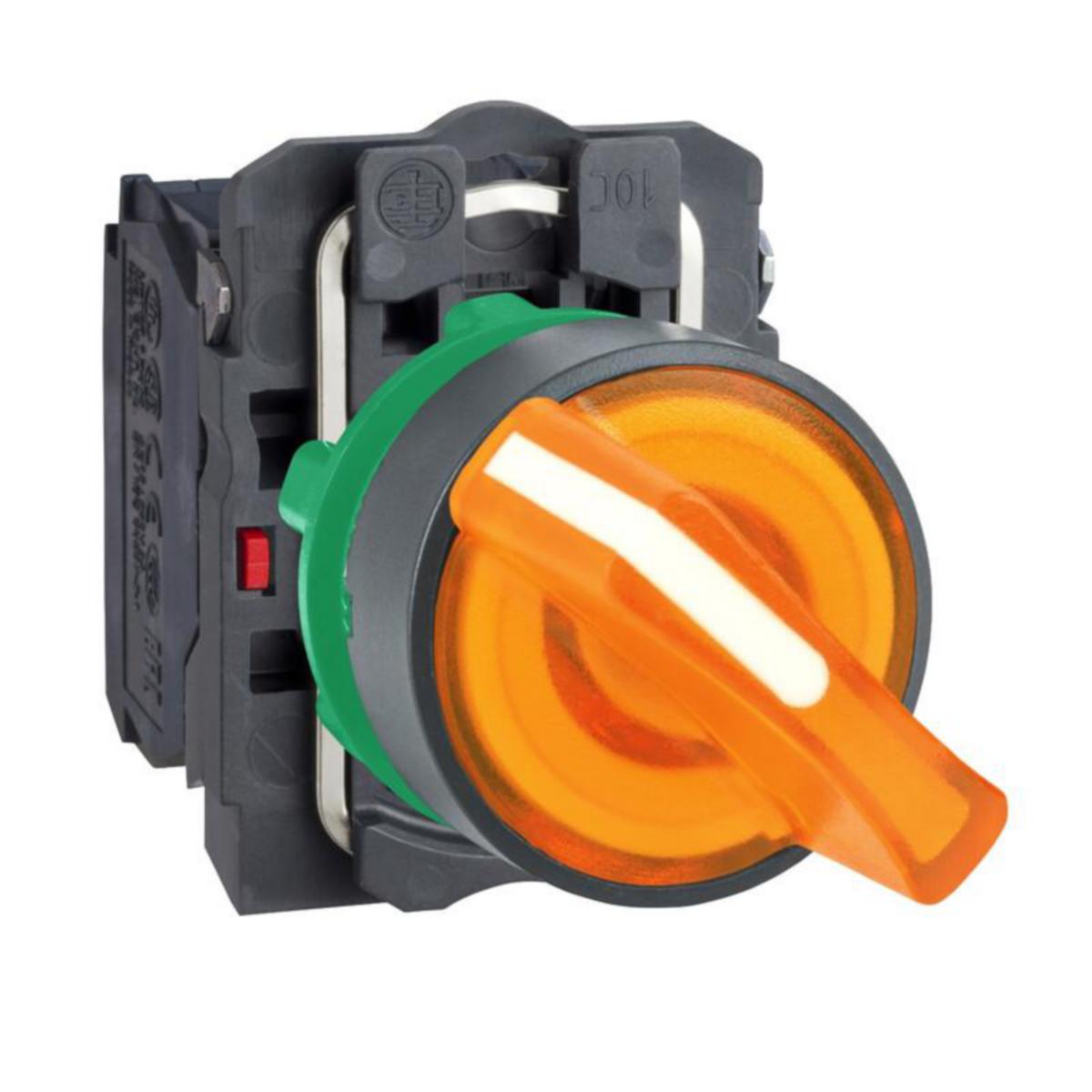 Valonväännin LED Schneider Electric Harmony XB5AK - VÄÄNNIN HARMONY XB5AK125M5 LED 230VAC KELTAIN
