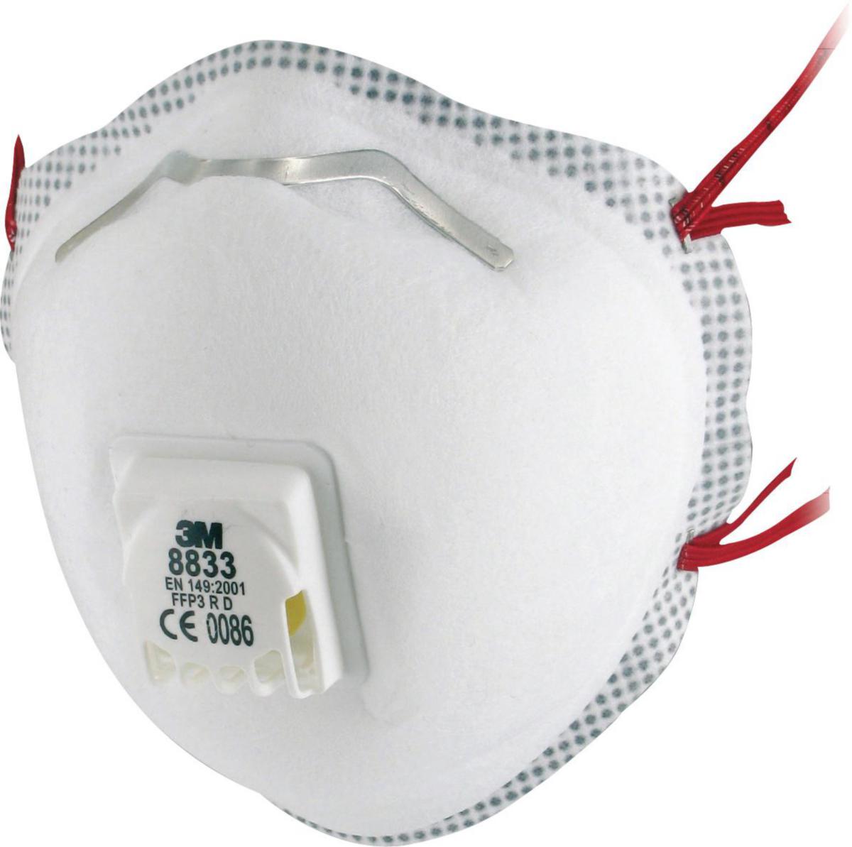 Hiukkassuojain 3M™ 8833 P3 - HIUKKASSUOJAIN FFP3 VENT. 3M 8833