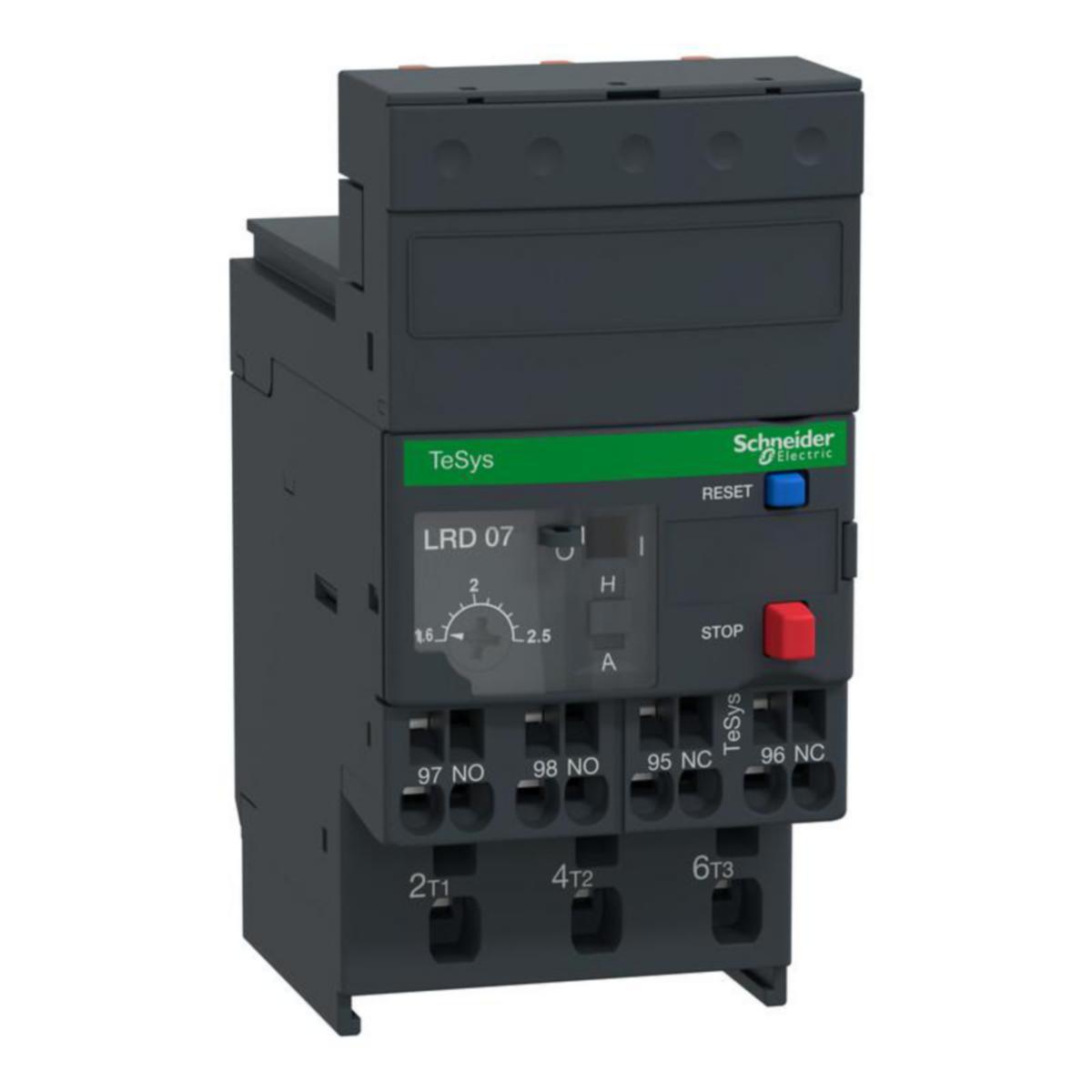 Lämpörele Schneider Electric TeSys LRD - LÄMPÖRELE TESYS LRD073 1,6-2,5A LK.10A