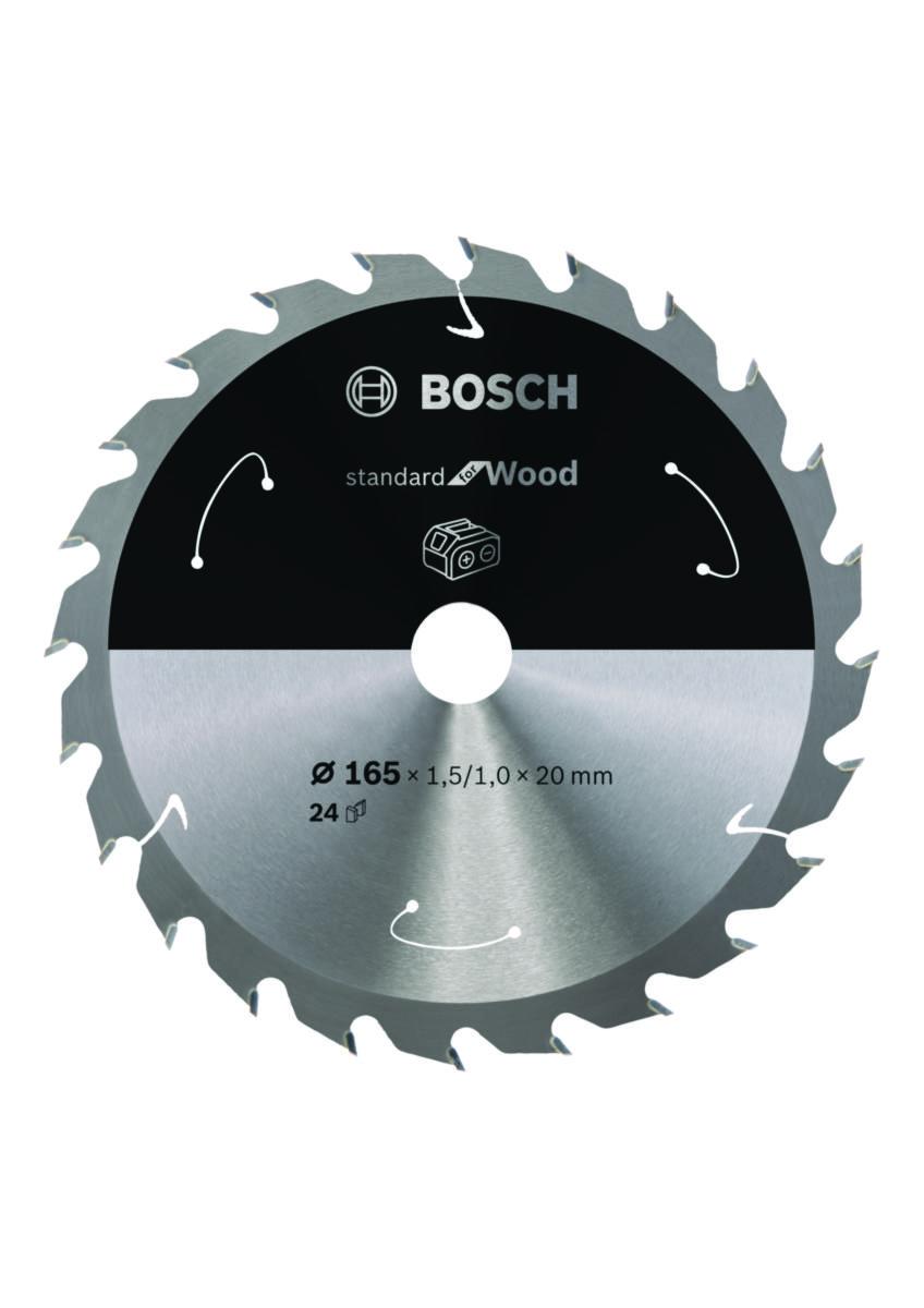 Pyörösahanterä Bosch Standard for Wood - PYÖRÖSAHANTERÄ BOSCH AKKU STD PUU 165X20X24T