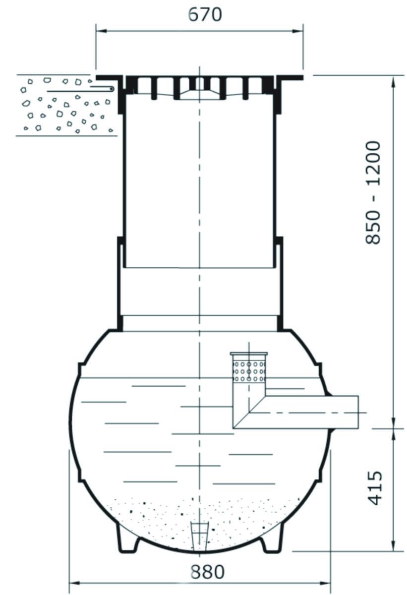 Hiekanerotin Uponor - HIEKANEROTIN 200TEL/200DM3