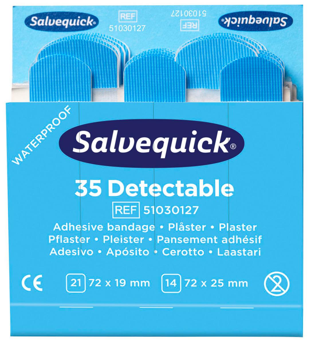 Muovilaastari Salvequick sininen - SININEN MUOVILAASTARI CEDERROTH 51030127