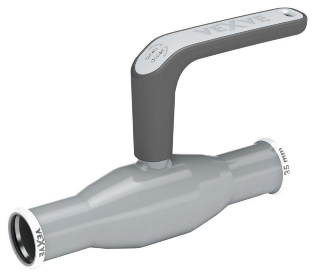 Palloventtiili Vexve X HST puristusliitoksin - PALLOVENTT. PUR.LIIT. HST 42MM/DN40 PN16 VEXVE