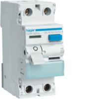 Vikavirtasuojakytkin Hager 2-napainen korkea sykäysvirrankestoisuus