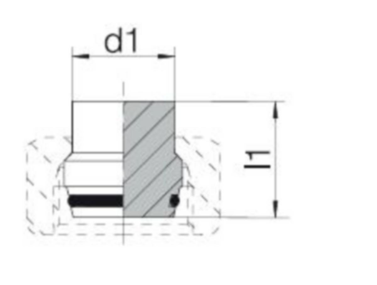 Putkitulppa Voss DKO, VKA PS/PL - SULKUTULPPA FE L/S 12 24-PS-12ED VOSS