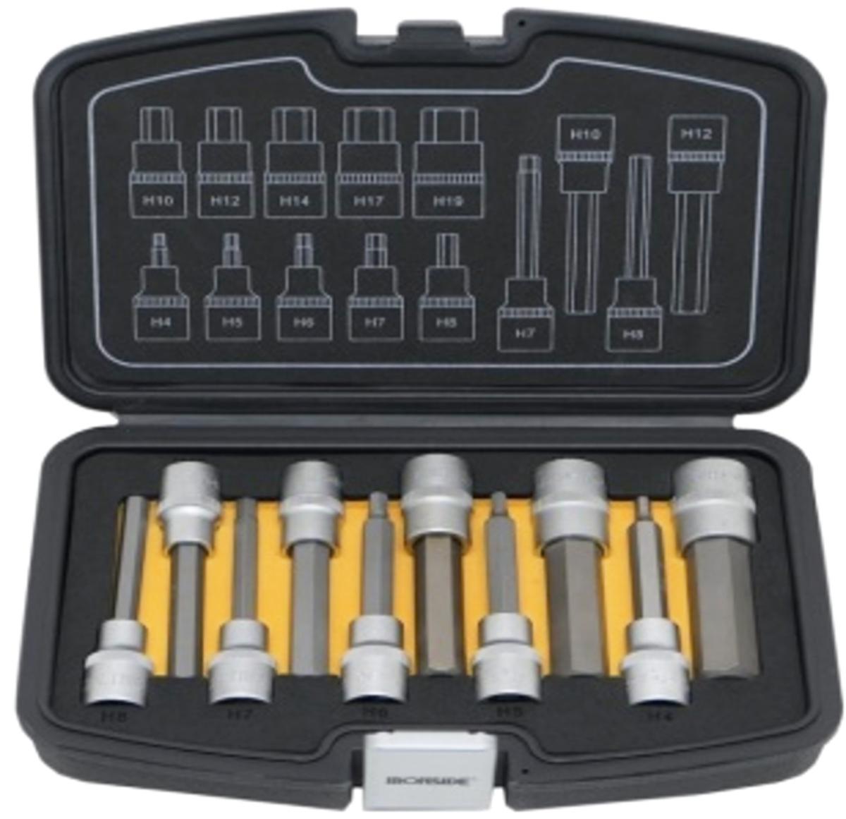 Kärkihylsysarja Ironside 1/2" pitkät, 10osaa - KÄRKIHYLSYSARJA KUUSIO PITKÄ IRONSIDE 1/2" 4-19MM