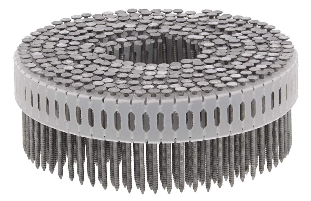 Konenaularulla Paslode 0° muovinauhasidottu, kuumasinkitty - Ulkotilat, Käyttöluokka 3 - KONENAULA RULLASSA KAMPA KS 35X2,1 0° IN CNP75/65/50 DUO