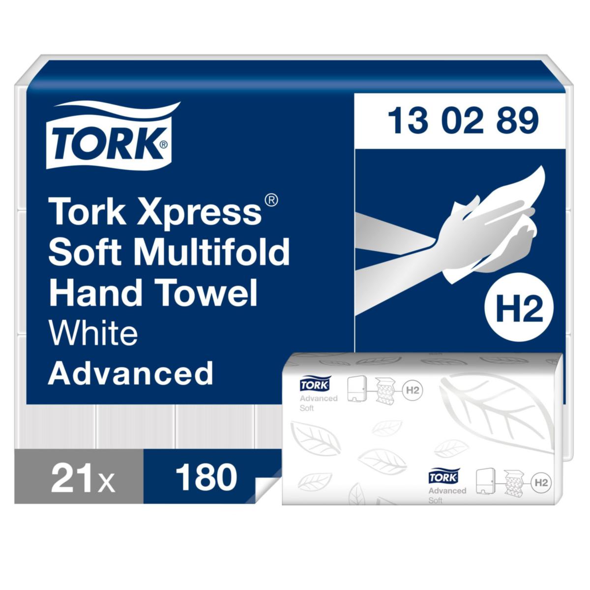 Paperipyyhe Tork Premium H2 - KÄSIPYYHE Z-TAIT. 21X180KPL/SK TORK XPRES SOFT 130289