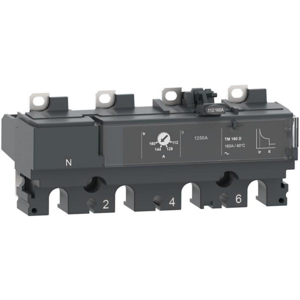 Kompaktikatkaisijan suojarele Schneider Electric ComPactT TM...D 4P - KOMPAKTIKATK.SUOJARELE COMPACT TM100D 100A 4P3D NSX100-250