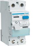 Vikavirtasuojakytkin Hager jousiliitin 2-napainen