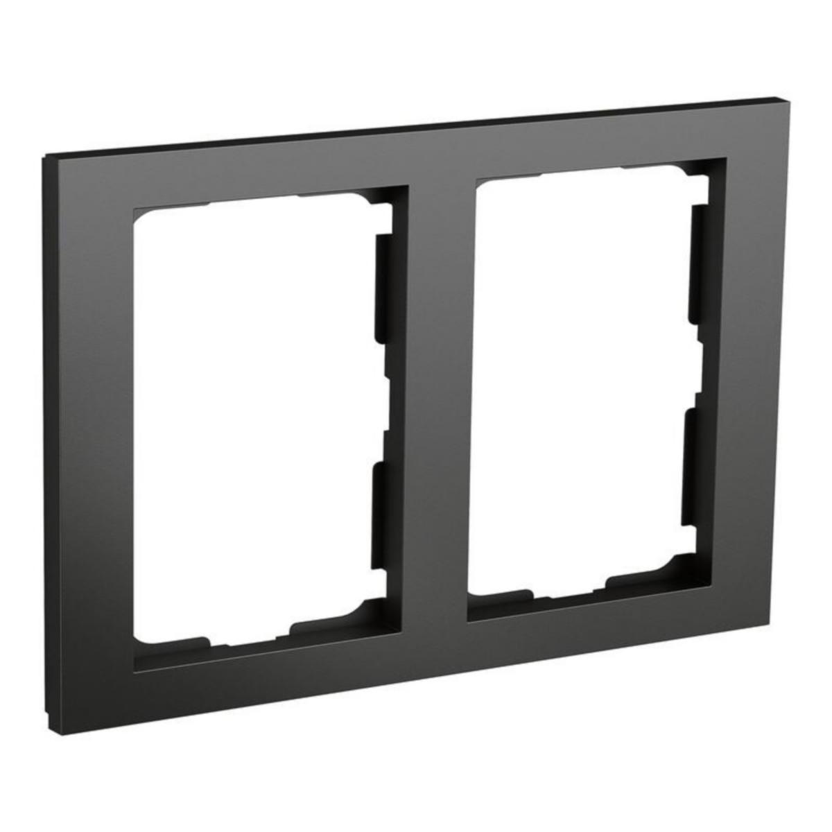 Peitelevy ELKO Plus 2-pistorasioiden kehykset - PEITELEVY ELKO PLUS 2OS/IP20/107MM MUS