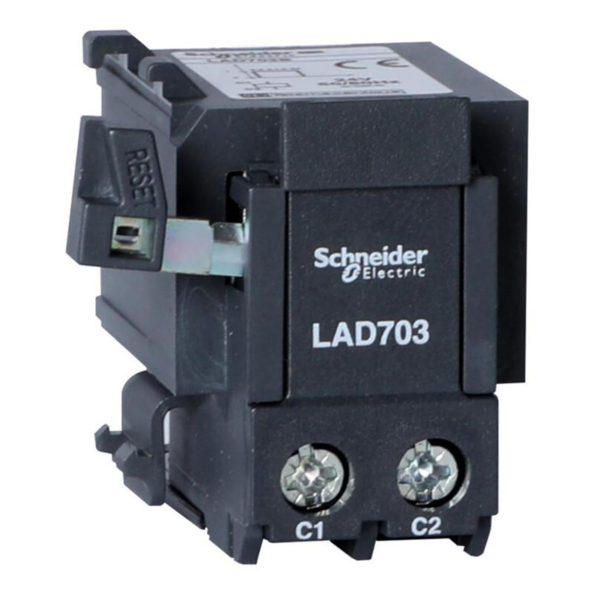 Työvirtalaukaisukela Schneider Electric TeSys - TYÖVIRTALAUKAISIJA TESYS LAD703E 48V AC/DC