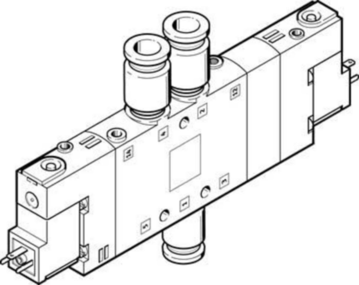 Magneettiventtiili Festo CPE - 5/3E - 5/3G - MAGNEETTIVENTTIILI 170253 FESTO CPE18-M1H-5/3G-QS-8