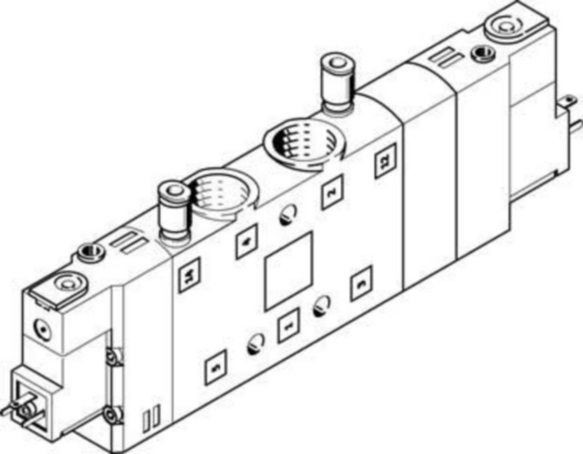 Magneettiventtiili Festo CPE - 5B/5BS - MAGNEETTIVENTTIILI 170270 FESTO CPE24-M1H-5/3BS-3/8