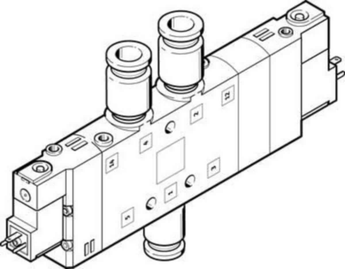 Magneettiventtiili Festo CPE - 5/3E - 5/3G - MAGNEETTIVENTTIILI 170271 FESTO CPE24-M1H-5/3G-QS-10
