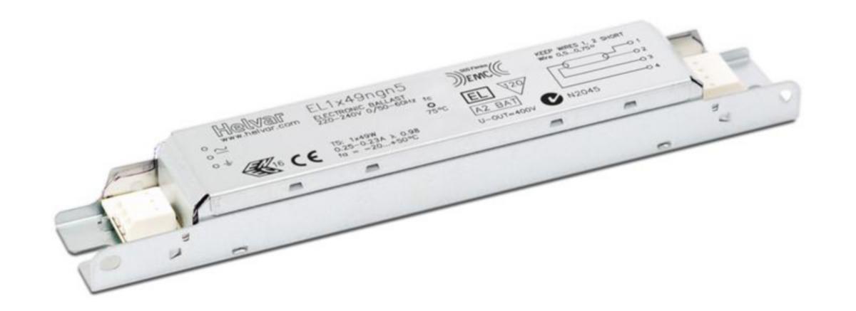 Elektroninen liitäntälaite Helvar T5 - ELEKTRONINEN LIITÄNTÄLAITE EL1X49NGN5