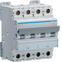 Johdonsuojakatkaisija Hager C-käyrä 4-nap 15-25kA