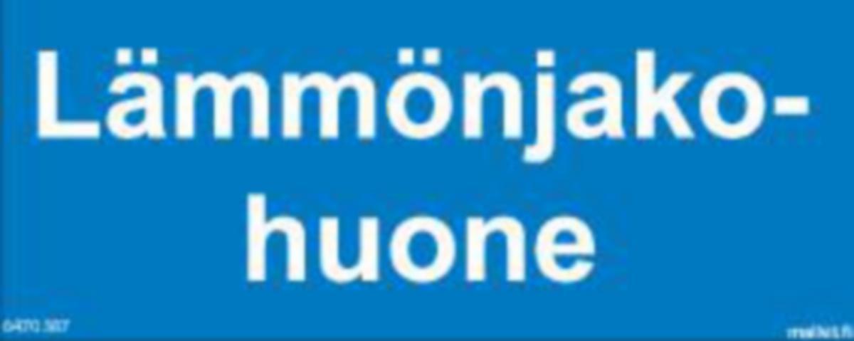 Merkintätarra Malkit Kiinteistö - MERKINTÄTARRA MALKIT LÄMMÖNJAKOHUONE 100X40