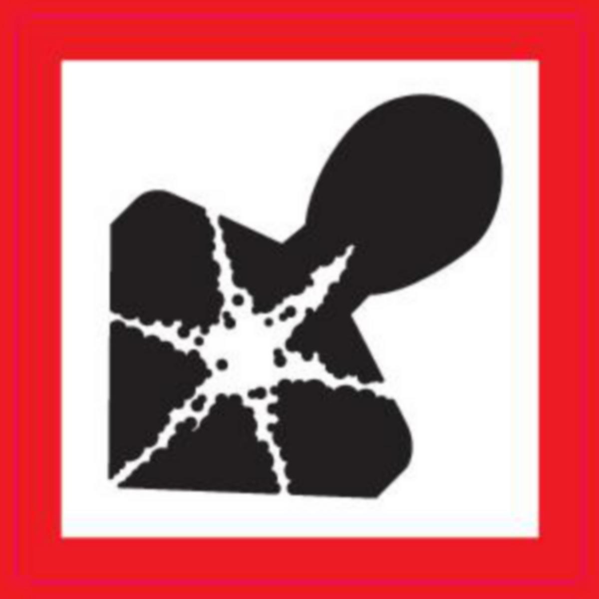 Merkintätarra Malkit Varoitus - MERKINTÄTARRA MALKIT VAKAVAT TERVEYSVAIK 100X100